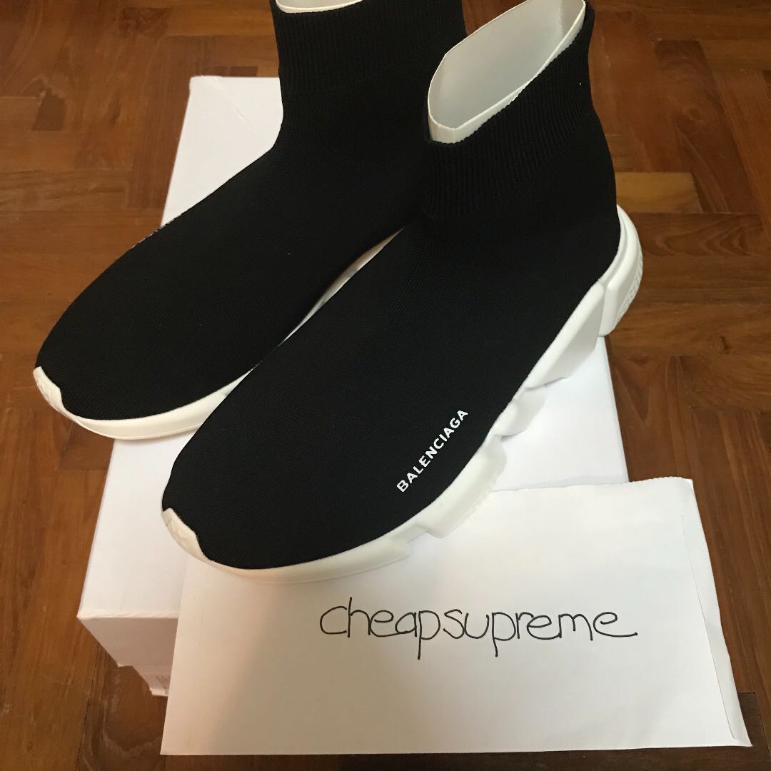 Balenciaga Rubber Speed High top Sneakers in White Lyst