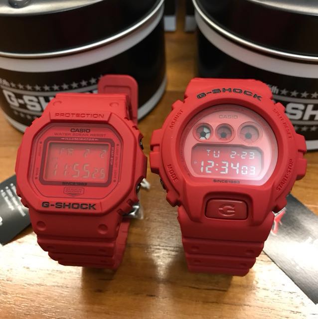 Casio G SHOCK Red Out
