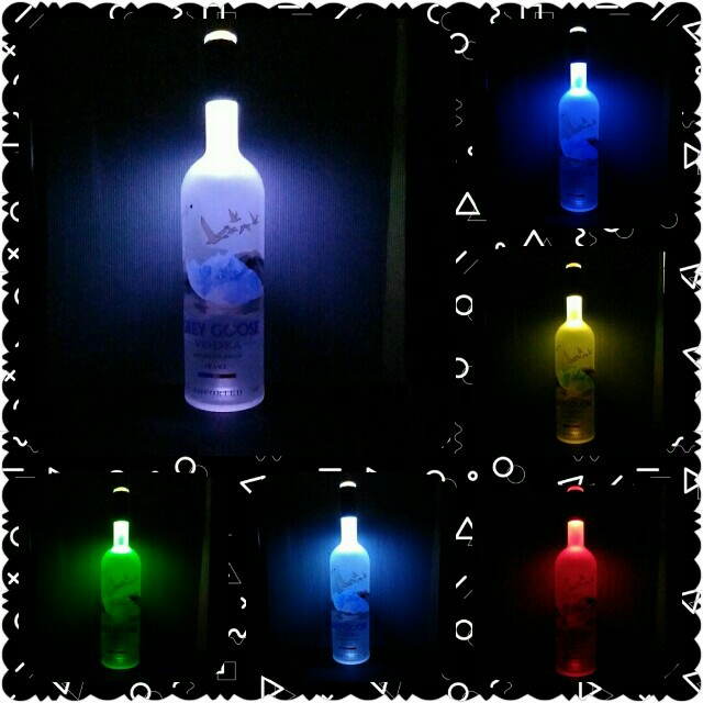 Grey Goose Vodka Bottle W Concealed Colour Changing Lights Furniture Home Living Home Decor Other Home Decor On Carousell