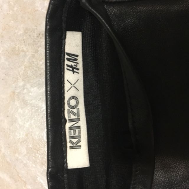 Kenzo leather sale gloves