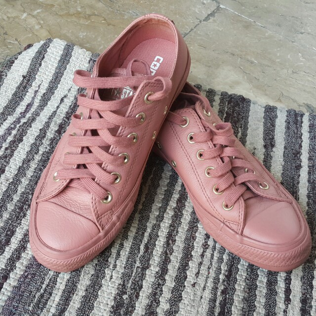 Limited Edition Converse All Star Low Leather Desert Sand Light Gold,  Women's Fashion, Shoes, Sneakers on Carousell