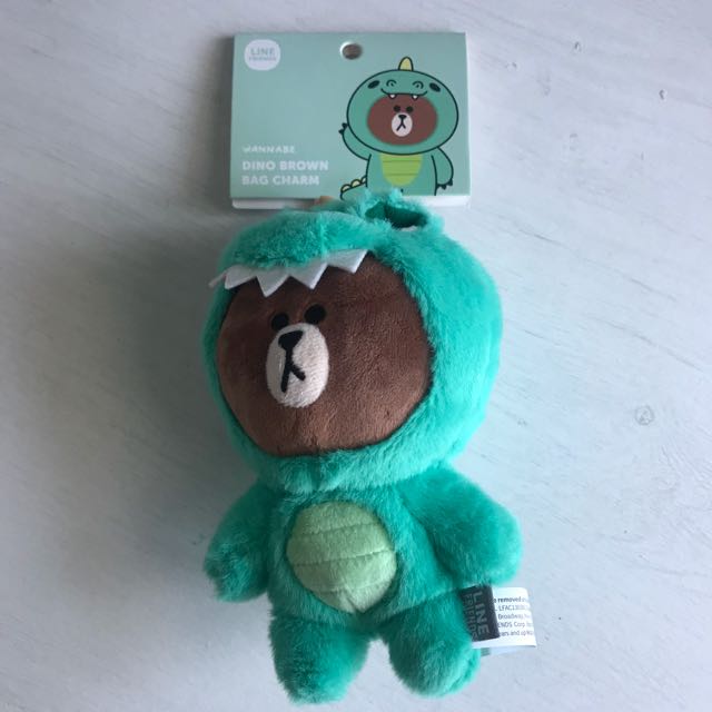 dino brown plush