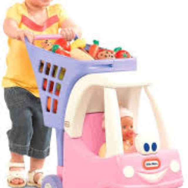 little tikes princess cozy coupe cart