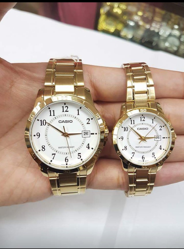 casio couple watch original