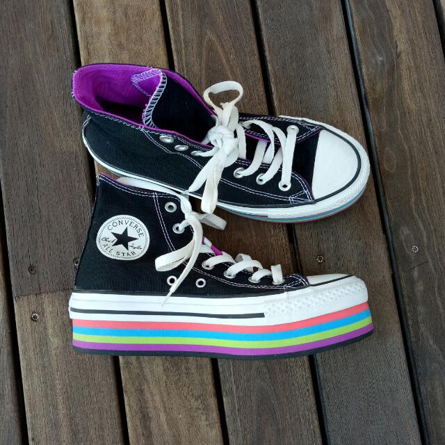 platform converse rainbow