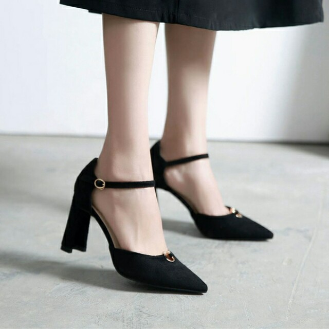 simple ankle strap heels