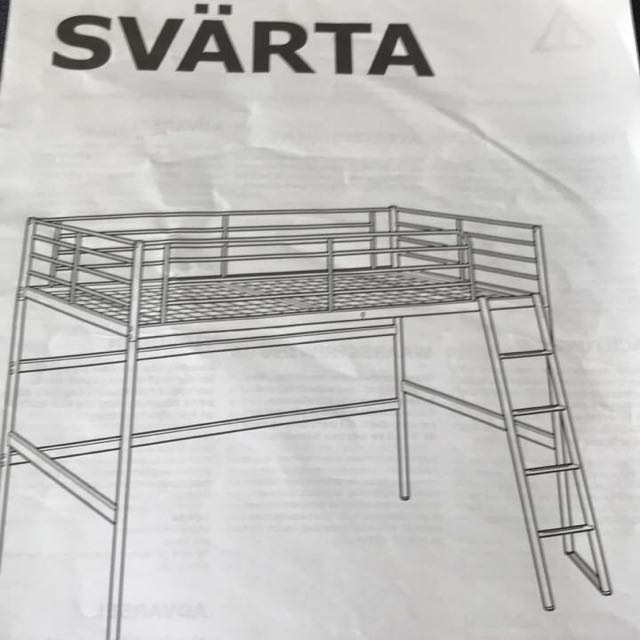 Single Size Ikea Svarta Loft Bed Ikea Mattress Delivery Furniture Beds Mattresses On Carousell