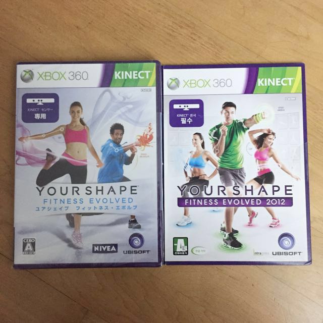 [SOLD] Xbox 360 Kinect Your Shape Fitness Evolved and Your Shape Fitness  Evolved 2012
