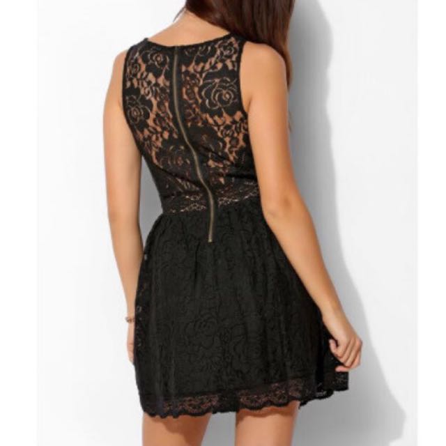 kimchi blue black lace dress