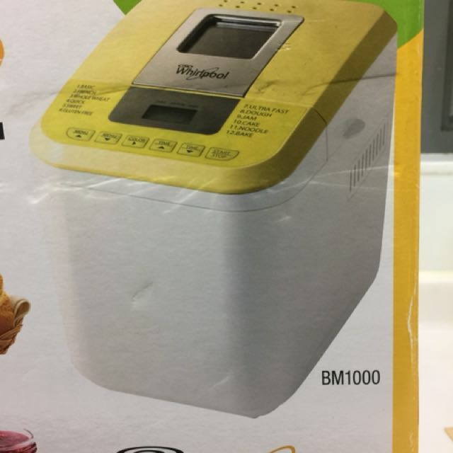 Whirlpool BM1000 Bread Maker 惠而浦 麵包機 BM1000, 家庭電器, 廚房電器, 麵包機 - Carousell