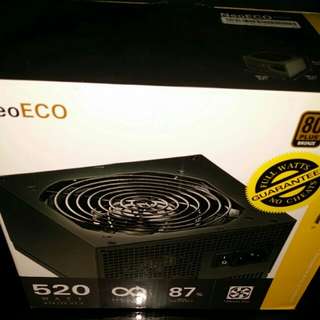 Antec 520 w. Certified bronze 80 plus (BNIB)