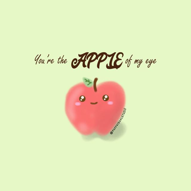 Apple Art Card Customizable Design Craft Art Prints On Carousell