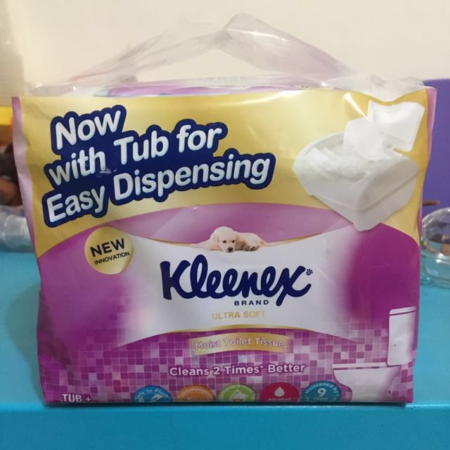 *BNIB* Kleenex Moist Toilet Tissue with Dispensing Tub, Beauty