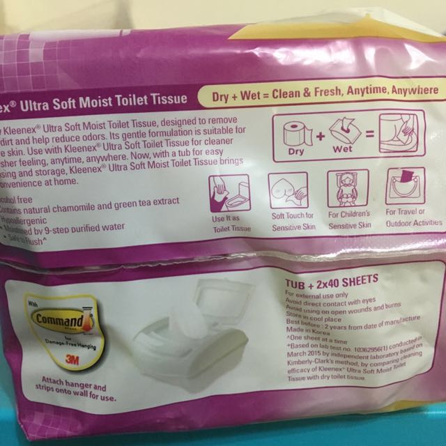 *BNIB* Kleenex Moist Toilet Tissue with Dispensing Tub, Beauty