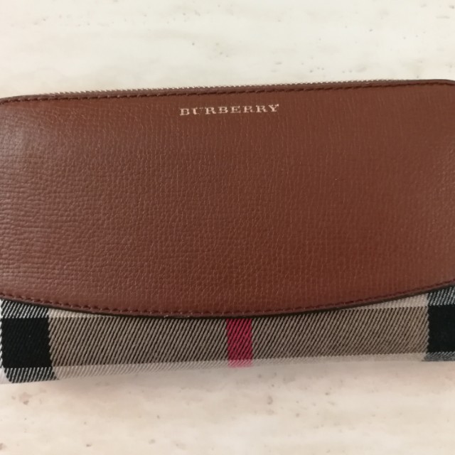burberry wallet brown