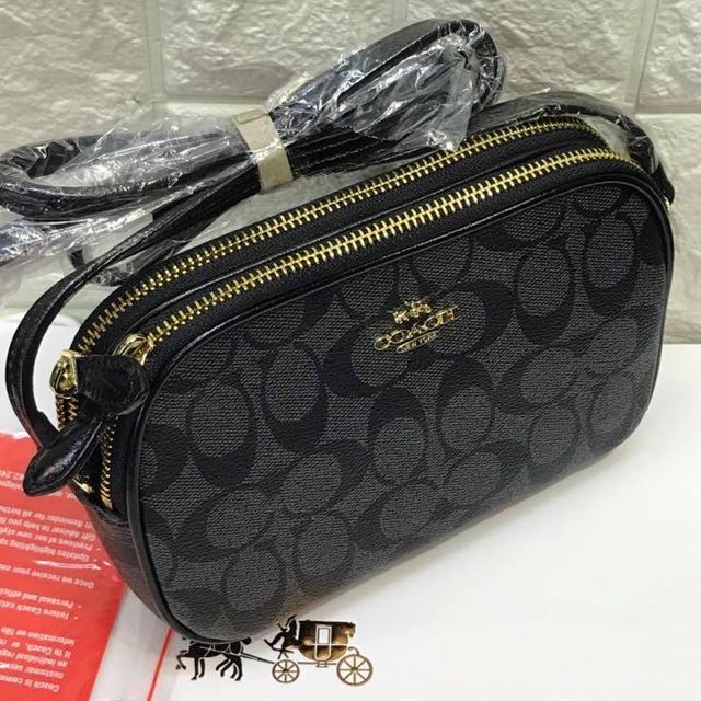 Coach double-zip slingbag, Women&#39;s Fashion, Bags & Wallets on Carousell