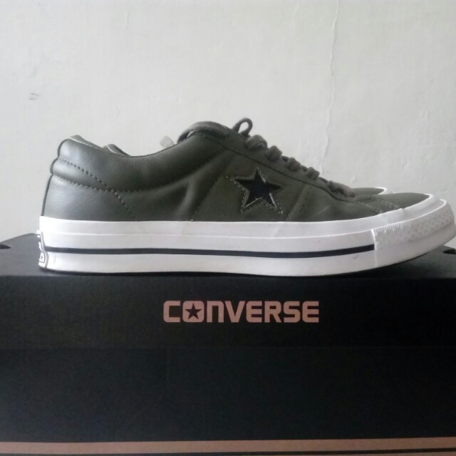 Converse One Star Pro Ox Green Men S Fashion Men S Footwear Sneakers On Carousell