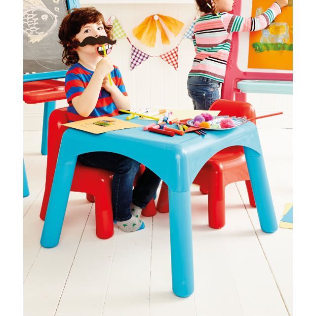 ELC Plastic Table Chairs Hobbies Toys Toys Games on Carousell