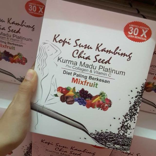 Kopi Susu Kambing Chia Seed Food Drinks Beverages On Carousell
