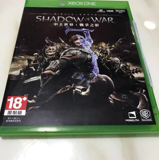 Middle Earth Shadow Of War Xbox One Toys Games Video Gaming Video Games On Carousell
