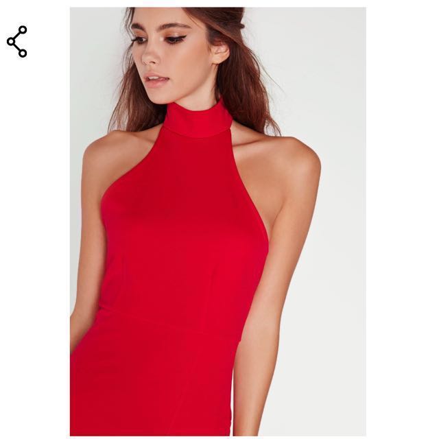 MISSGUIDED Choker Maxi Dress