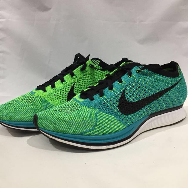 flyknit racer lucid green