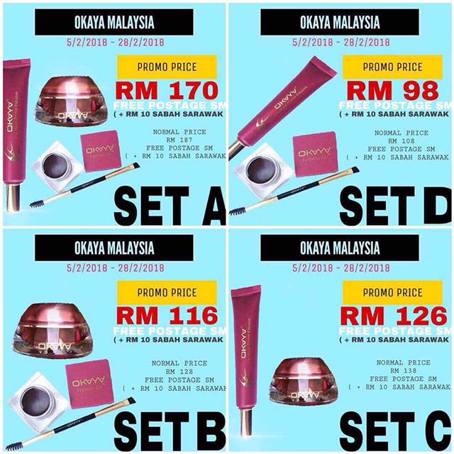 OKAYA SET COMBO, Beauty & Personal Care, Face, Makeup on Carousell