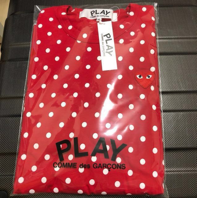 Tokyo edition Authentic CDG PLAY tee Men s Fashion Tops Sets Tshirts Polo Shirts on Carousell