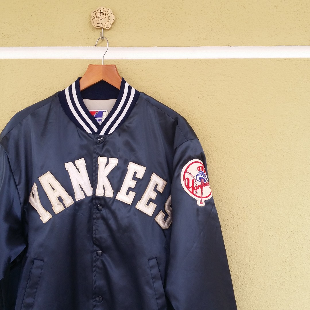 Vintage 90s Majestic New York Yankees MLB Baseball Jersey Yellow SZ L Made  USA