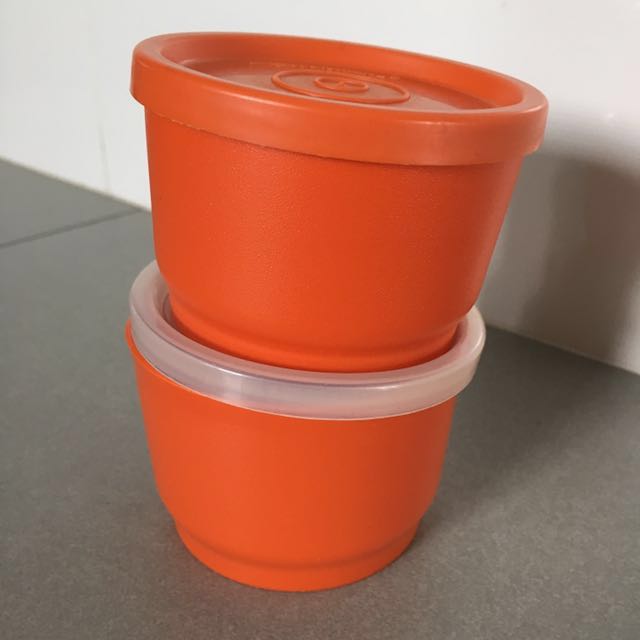 Vintage Tupperware Snack cups with lids, TV & Home Appliances, Kitchen