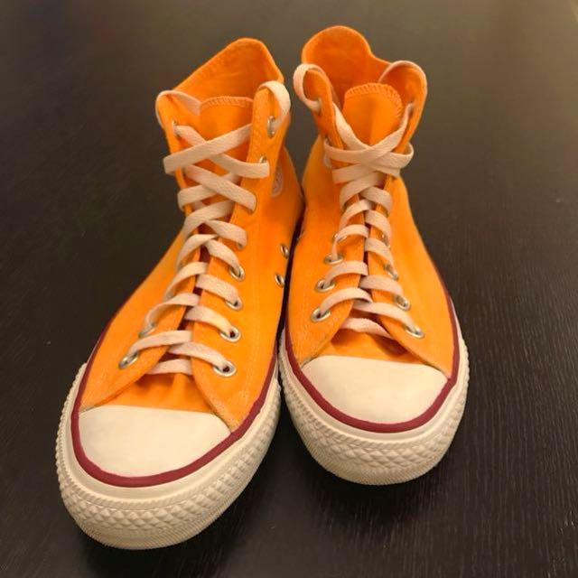 converse yellow high cut