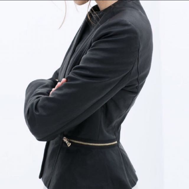 Zara outlet peplum jacket