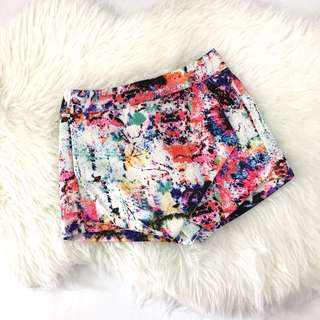 Skort Scuba Multicolor White S