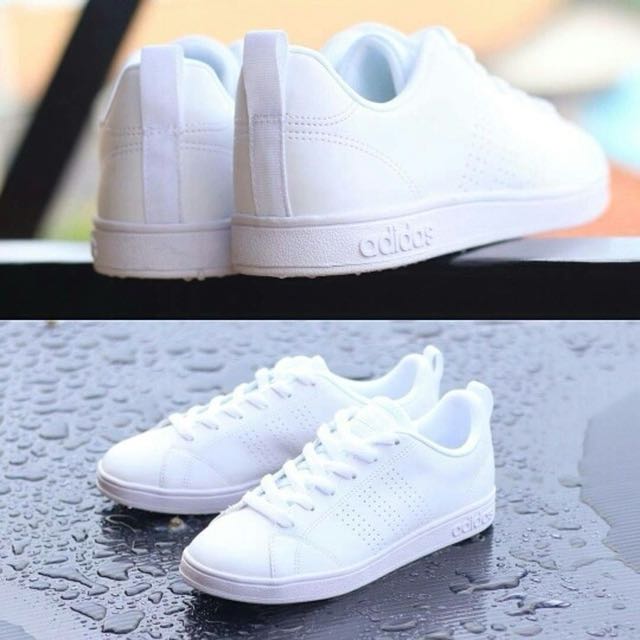 adidas neo triple white