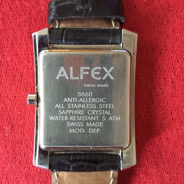 Alfex Swiss Made Dress Watch Authentic Men s Fashion Footwear