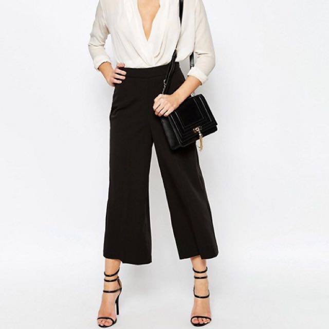 Tall black culottes Clearance
