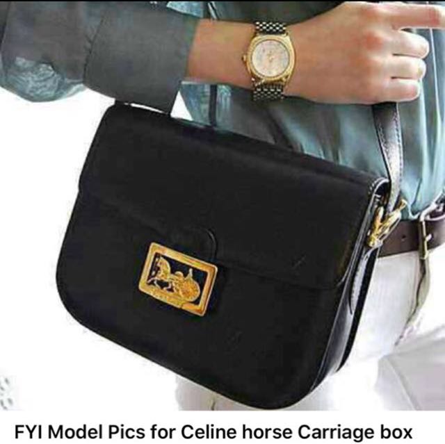 celine vintage horse carriage bag