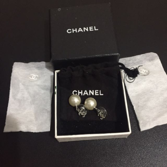 Authentic Chanel Earrings Bought From An Luxury Accessories On Photo