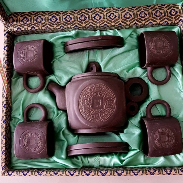 Authentic Vintage Zisha Chinese Tea Set Zisha Tea Pot Zisha Tea Set