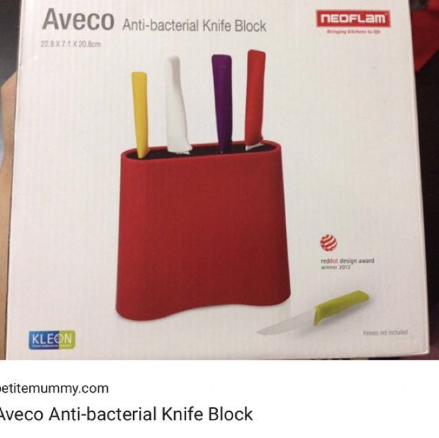 Avevo Anti Bacteria Knife Block, TV & Home Appliances, Kitchen