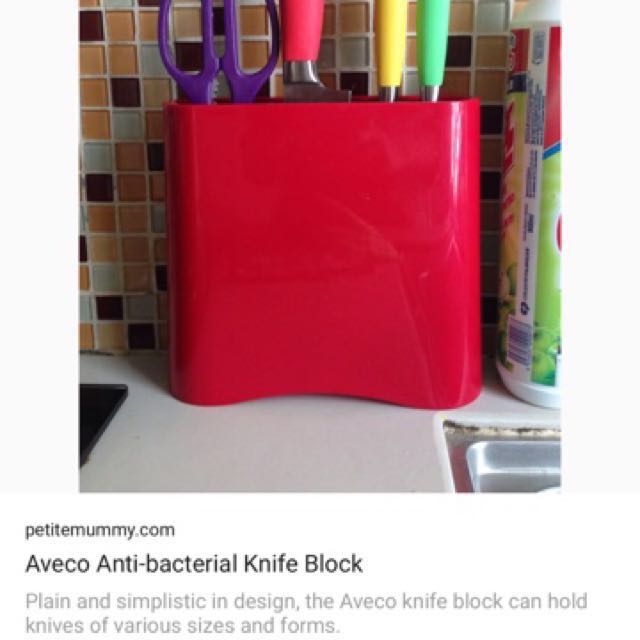 Avevo Anti Bacteria Knife Block, TV & Home Appliances, Kitchen