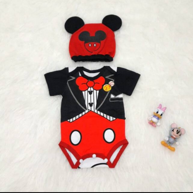 Baju Karakter Kostum Bayi Mickey Mouse Bayi Anak Baju Bayi Di Carousell