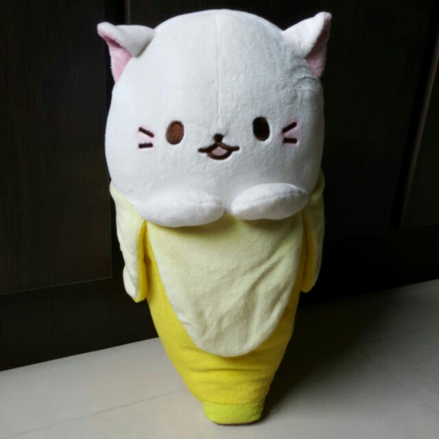 cat in a banana plush