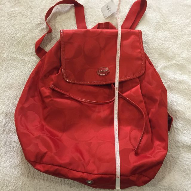Coach foldable backpack sales