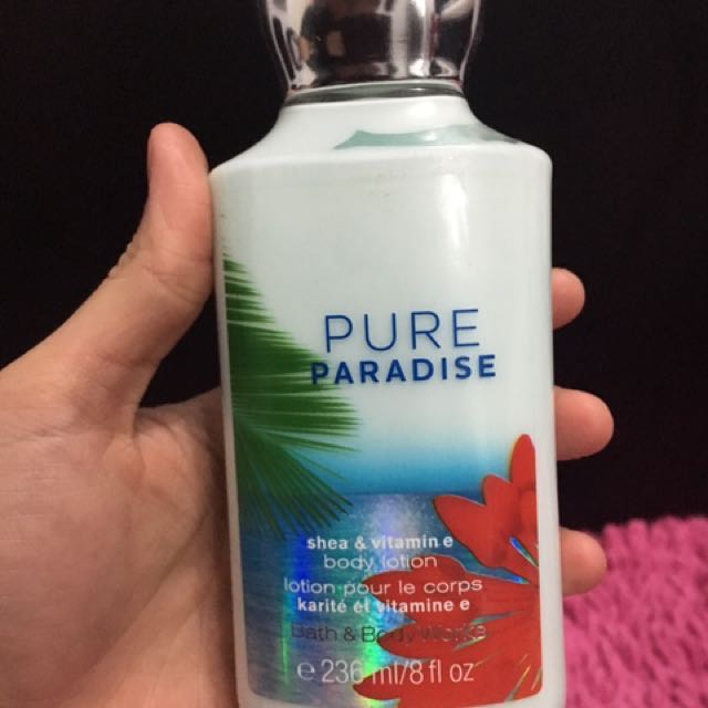 Body Lotion Bath Body Works Pure Paradise Ori Kesehatan Kecantikan Kulit Sabun Tubuh Di Carousell