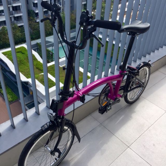 Brompton pink sales black edition