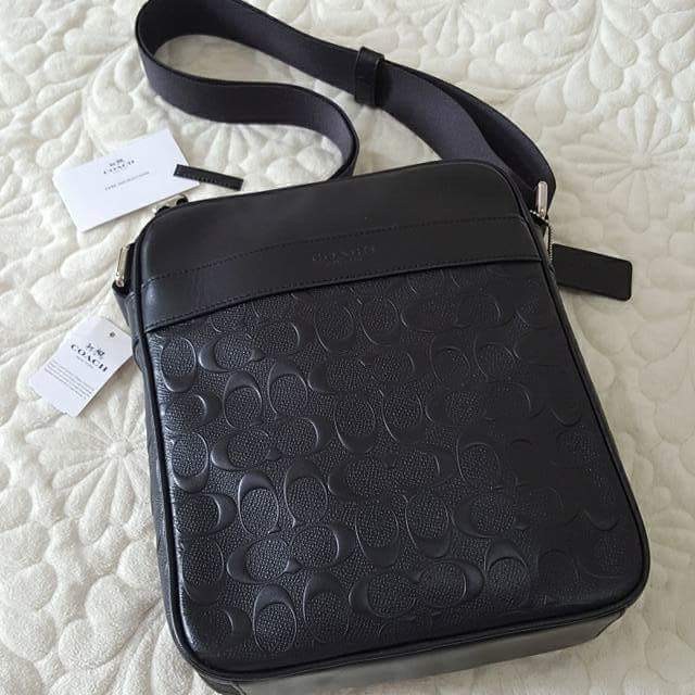 charles flight bag in signature leather