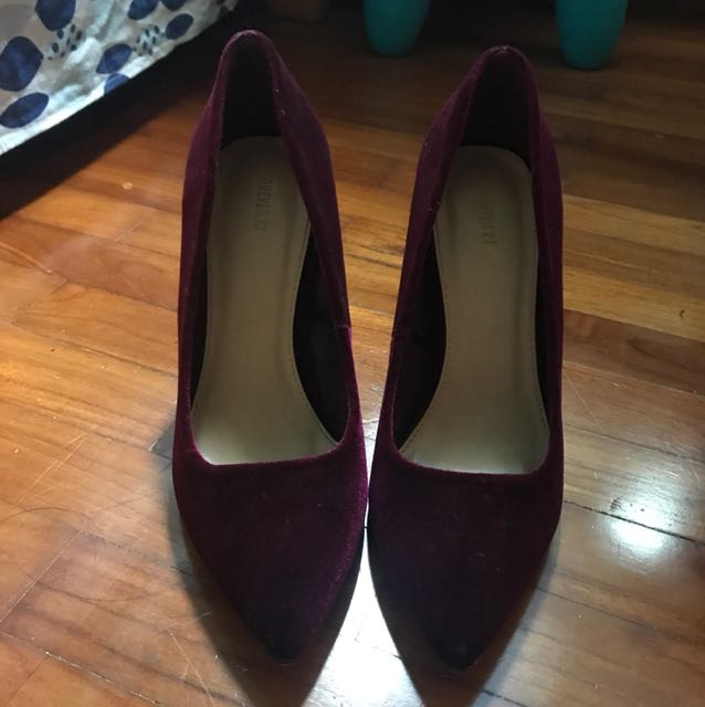 maroon heels forever 21