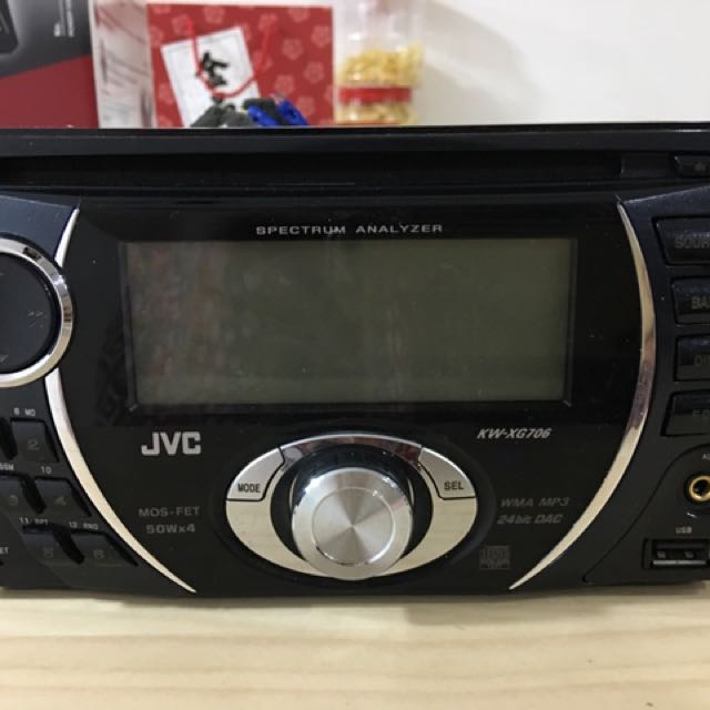 JVC car cd receiver radio kwxg706 CD/MP3/WMA, Car Accessories on Carousell