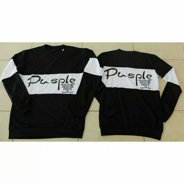 Kode Kaos Couple Baju Couple Sweater Couple Lengan Panjang Murah Pusple Hitam Putih Olshop Fashion Olshop Wanita Di Carousell